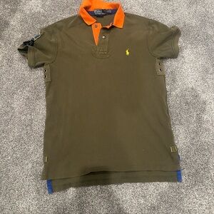 VINTAGE Polo Ralph Lauren Shirt Canoe Kayak Club Indian Head Custom fit medium